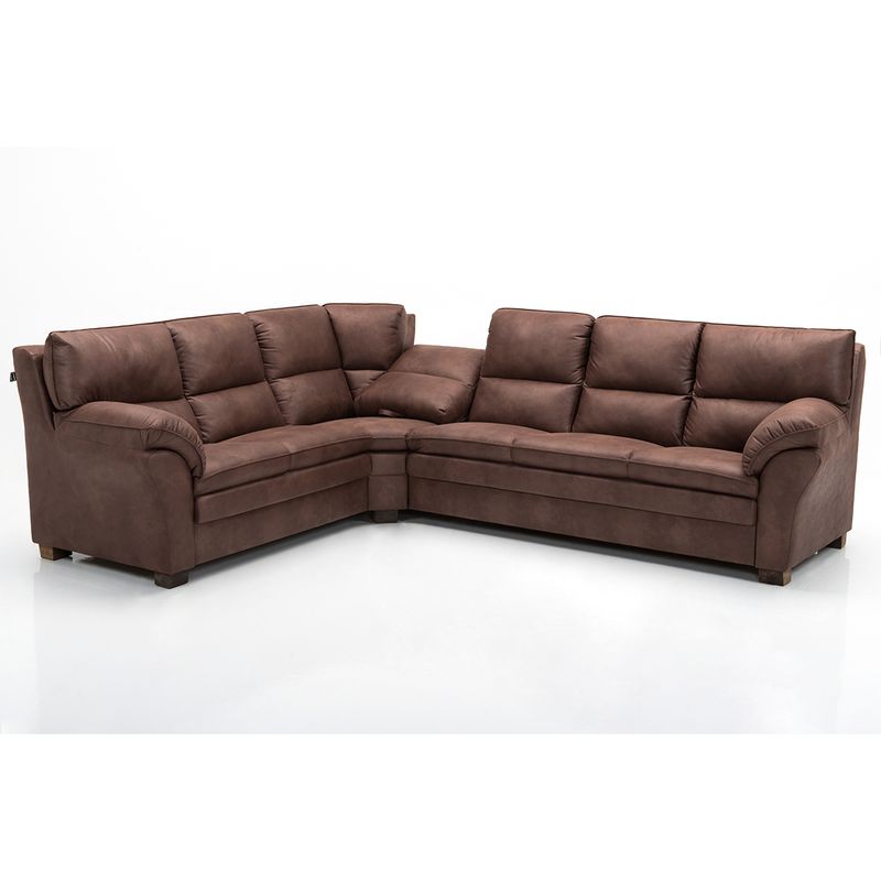Palma 290x235 hjørnesofa i ekte skinn med fleksibel hjørnefunksjon