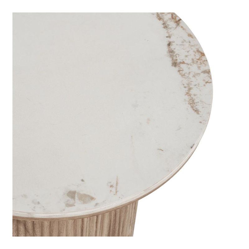 Athens sidebord Ø45 cm – keramisk bordplate