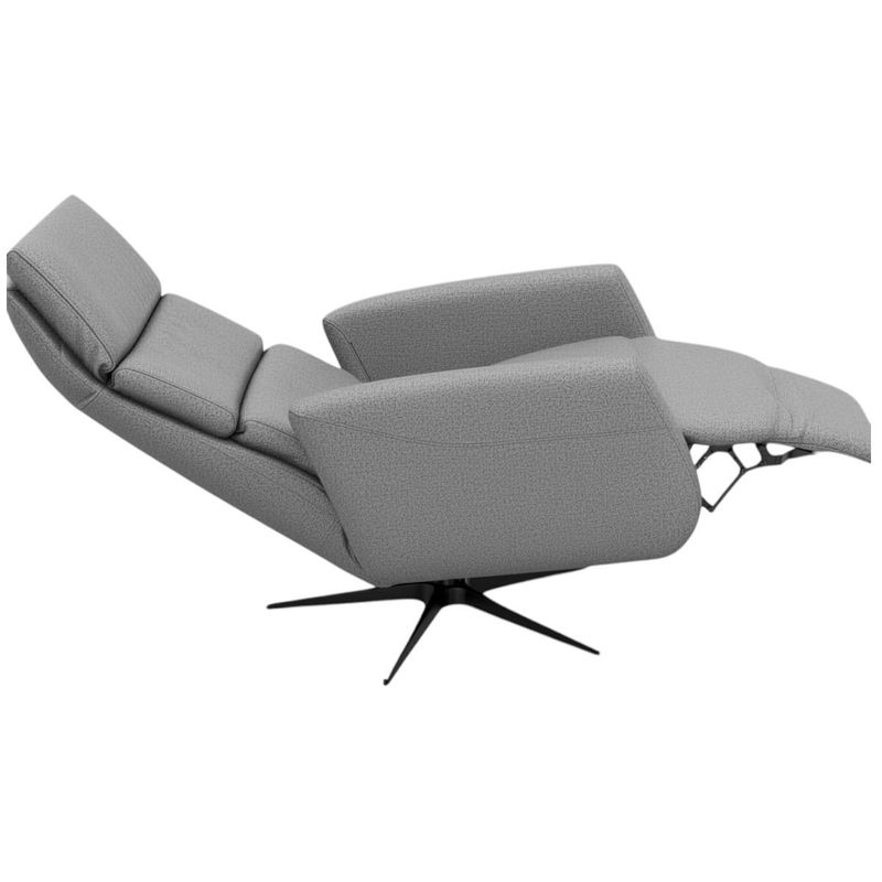 Moe Recliner med integrert fothviler i Santos tekstil Limited Edition