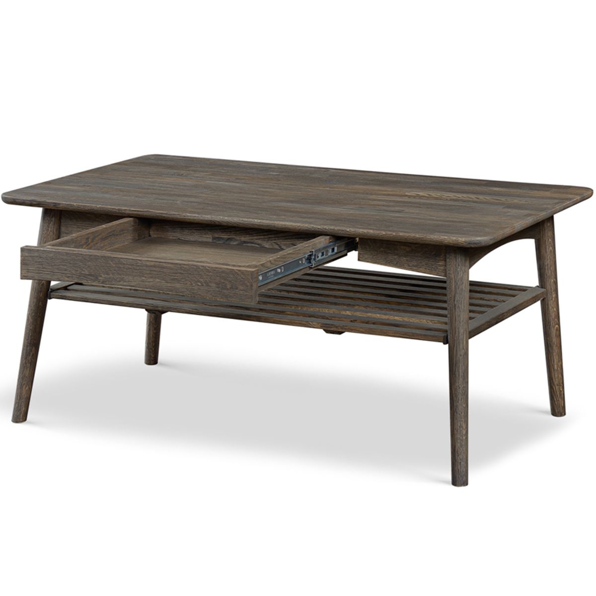 Kalix Sofabord heltre massiv røkt eik 120x60x52