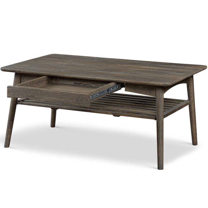 Hovedbilde Kalix Sofabord heltre massiv røkt eik 120x60x52