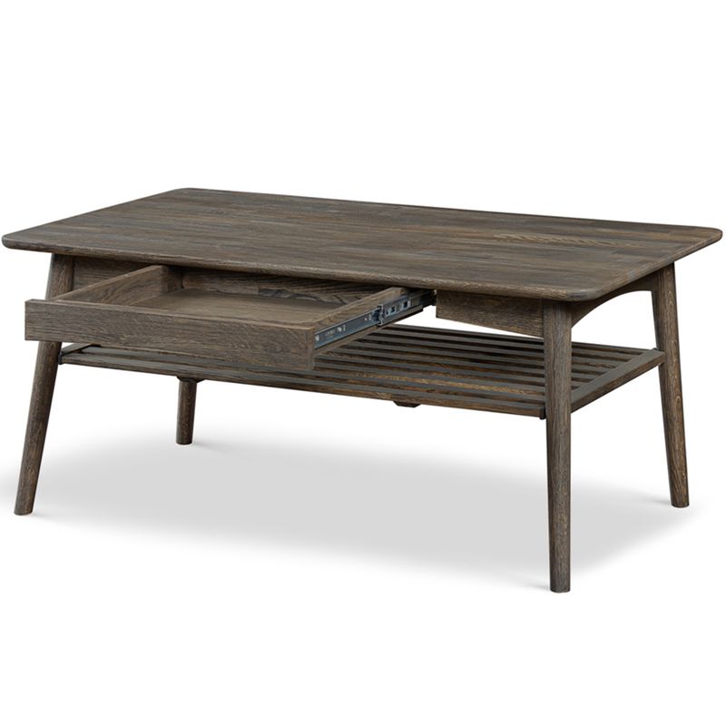 Kalix Sofabord heltre massiv røkt eik 120x60x52