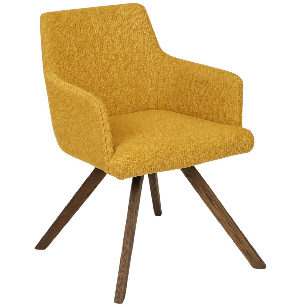 Ari 9002 Spisestol med sving og armlene Brego tekstil