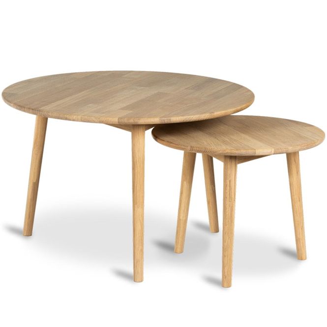 Hovedbilde Koster sofabord heltre hvitoljet eik 75x48