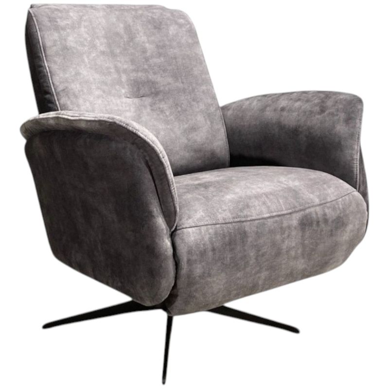 Bent Recliner med integrert fothviler | Adore velur