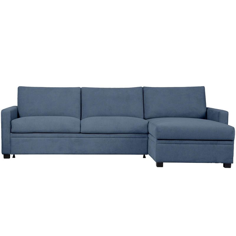 Harmony 3 seter sovesofa sjeselong og seng inni Thomas teksil