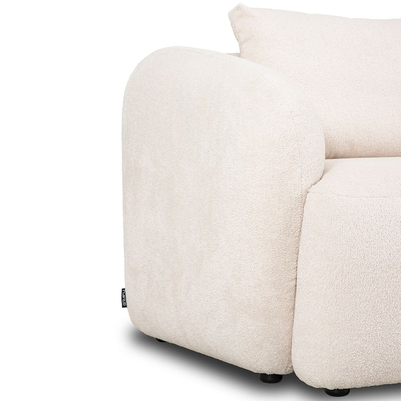 Sori hjørnesofa med åpen ende 280X210cm - Velg Boogie bouclè