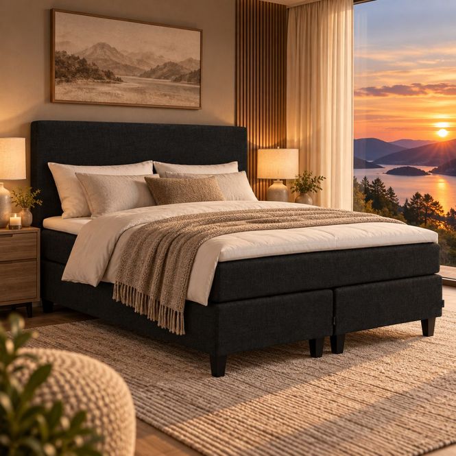 Hovedbilde Dvale Black Edition 150x200 Kontinentalseng