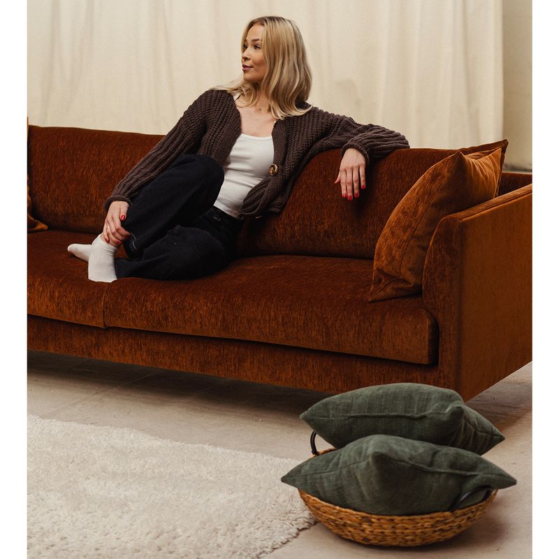 Amaya 3,5 seter sofa 232 cm med Fluff One | Loft tekstil