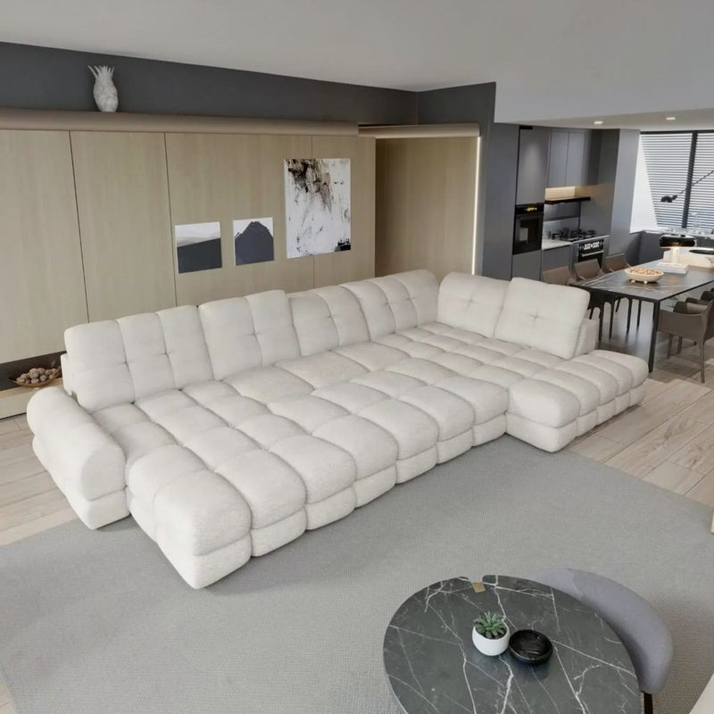 Tollo XL hjørnesofa 400x217 med elektrisk setedybde