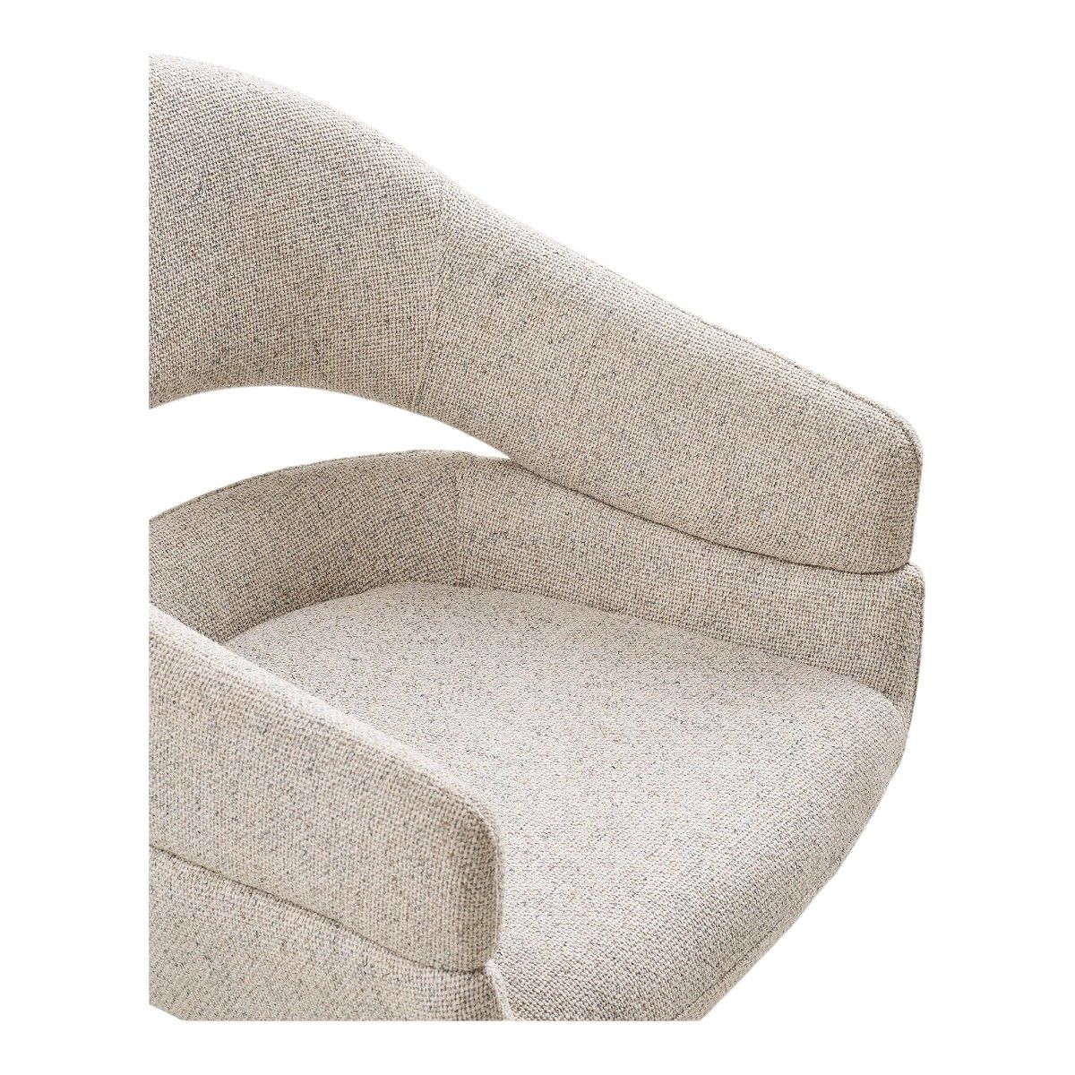 Dover spisestol beige med sving – tekstil | House Nordic