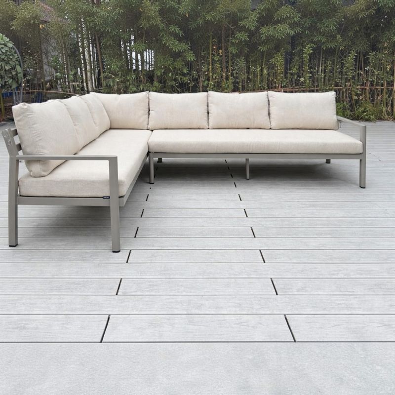 Hydra loungesofa hjørne - champagne aluminium