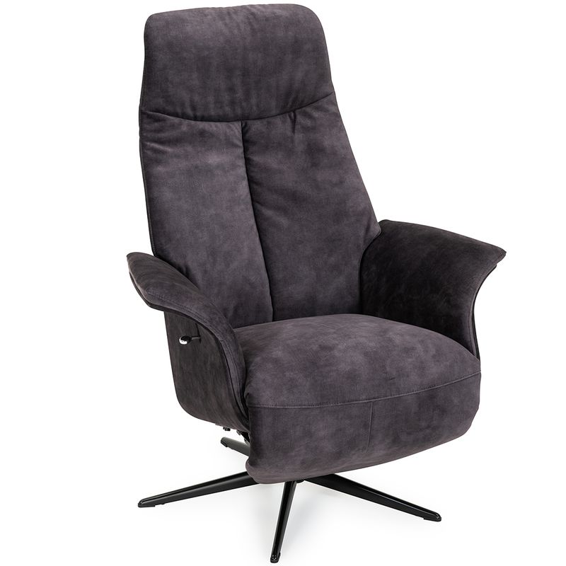 Seven Recliner med integrert fothviler | Adore velur