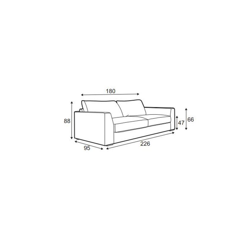 Chill 3 seter 226 cm Eros Tekstil