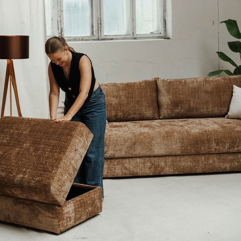 Gosa 3 seter Sovesofa velg Cremona Tekstil 238-252 cm
