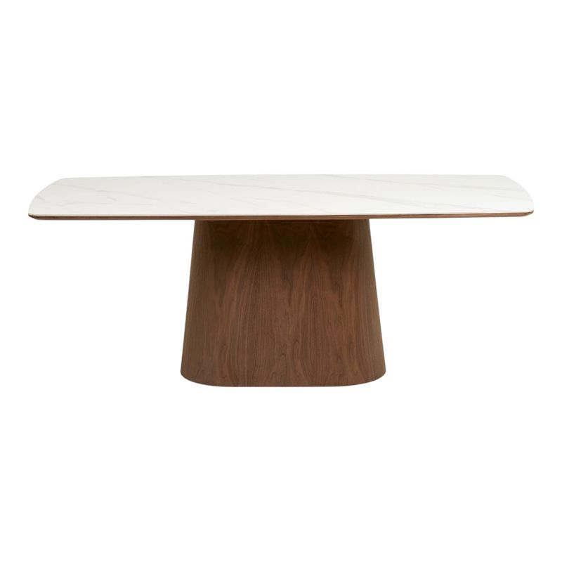 Noli spisebord 200x90 cm - mørk askefiner og keramisk bordplate