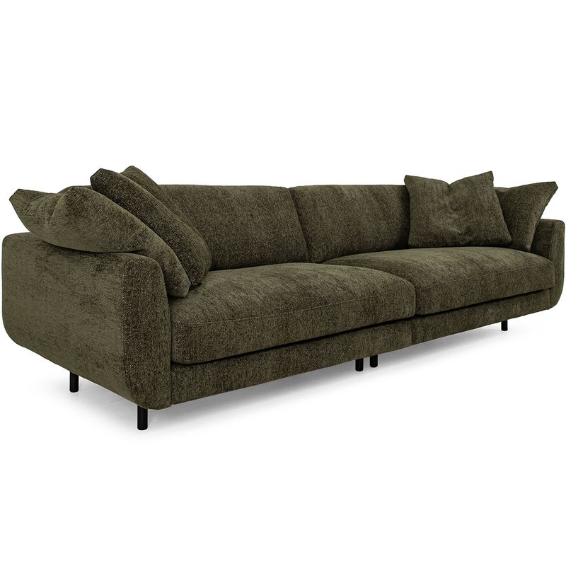 Lazy 3,5 seter sofa i Raven tekstil 279 cm