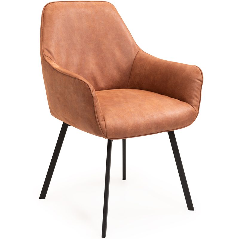 Cleo Spisestol med sving og armlene TexBull Eco - velg farge
