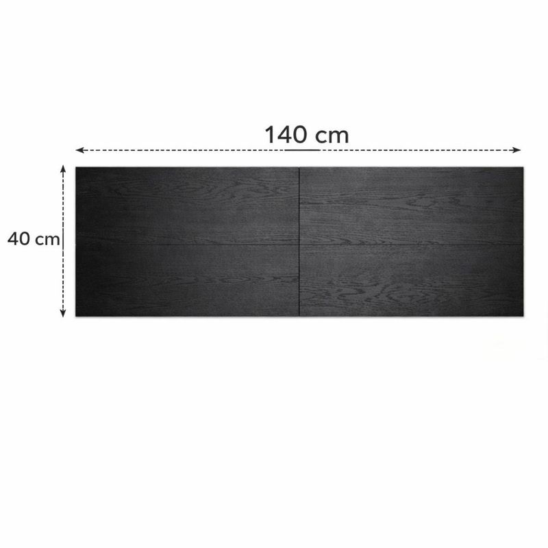 Tofta illeggsplate 40cm sortbeiset heltre ask