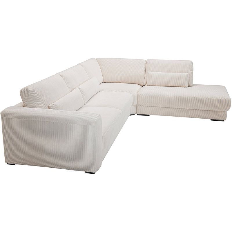 2389 Egholm Hjørnesofa åpen ende 336cm x 256cm modulbasert velg Ribcord cordfløyel tekstil