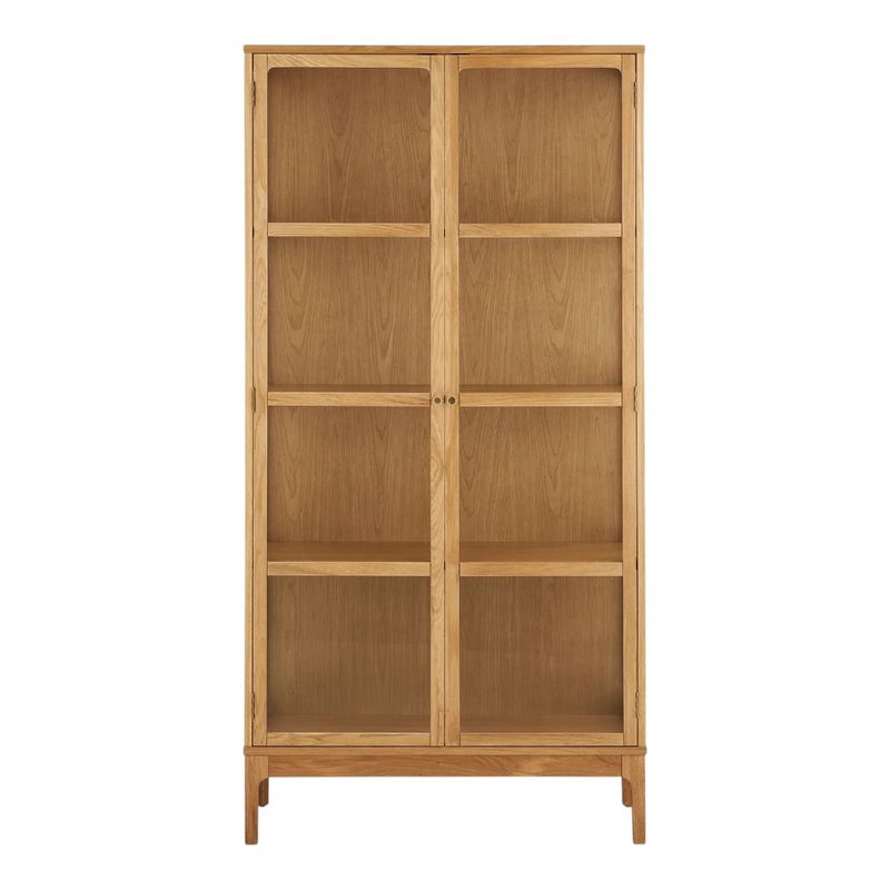 Zamora vitrineskap 90x40 H:180 cm – eikefiner