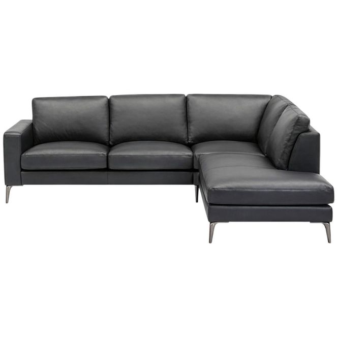Hovedbilde Una hjørnesofa i ekte skinn Madras Hud 247x208 ...