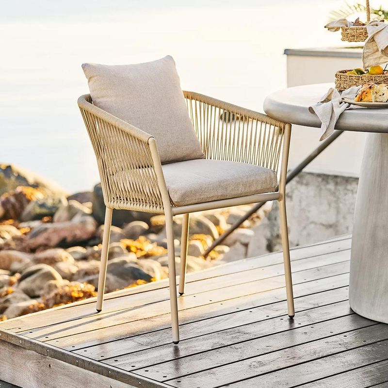 Salerno spisestol ute - sand | House Nordic