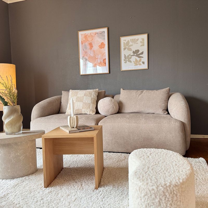Sori hjørnesofa med åpen ende 280X210cm - Velg Storm tekstil