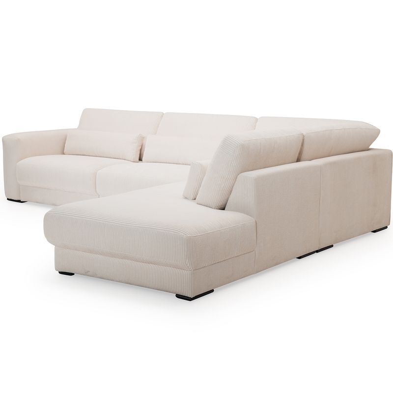 2389 Egholm Hjørnesofa åpen ende 336cm x 256cm modulbasert velg Ribcord cordfløyel tekstil