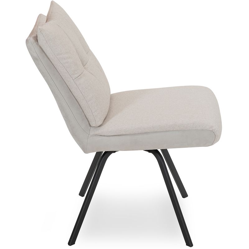 Astra spisestol med ergonomisk bevegelig rygg og sving velg Movie tekstil