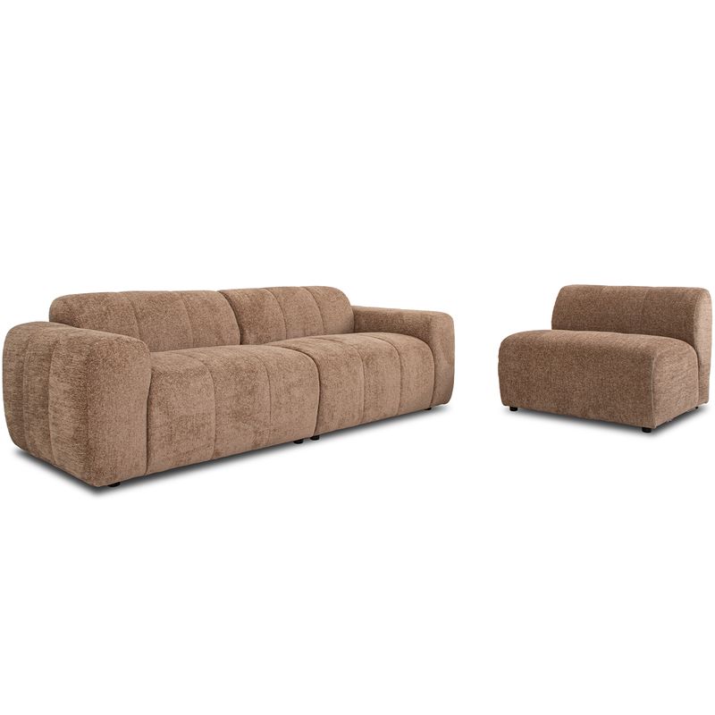 Moss hvilestol 90 cm midt modul velg farge Raven tekstil