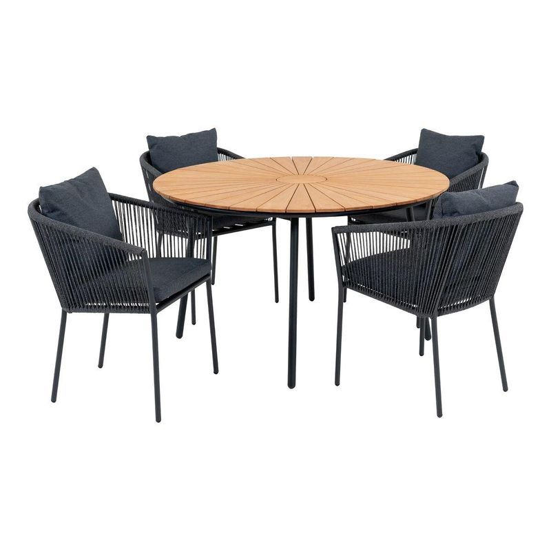Cleveland & Salerno Spisegruppe Rund - 4 Stoler | House Nordic