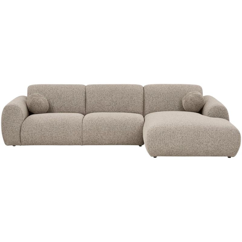 Clyde sofa 3-seter med sjeselong - stone grey | House Nordic 