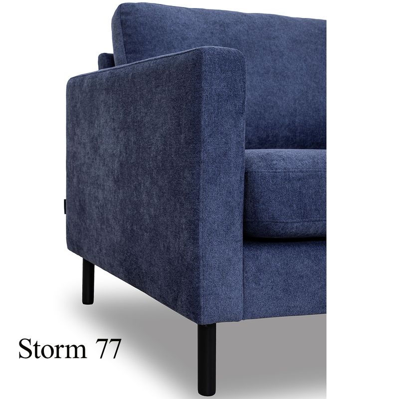 Luton Hjørnesofa 00  240x214cm Storm tekstil