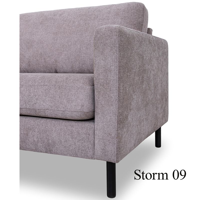 Luton Hjørnesofa C5 32/23 291x251cm Storm tekstil 