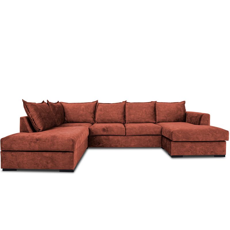 Chill U-sofa 330x215 cm - Adore Fuji velur