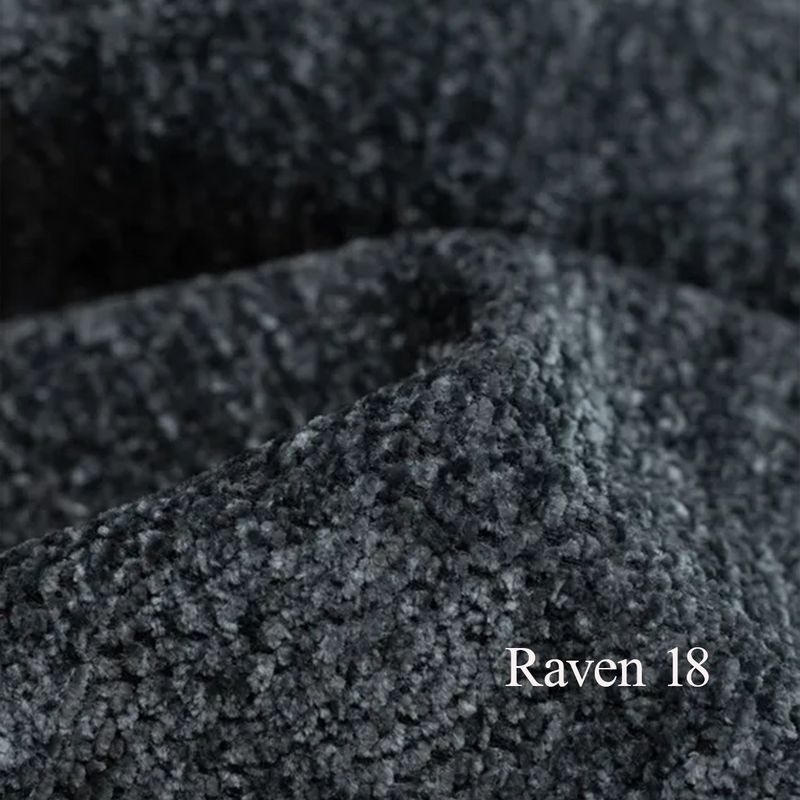 Arizona Oppsett 3 Hjørnesofa Raven tekstil 325x208 m/ åpen ende