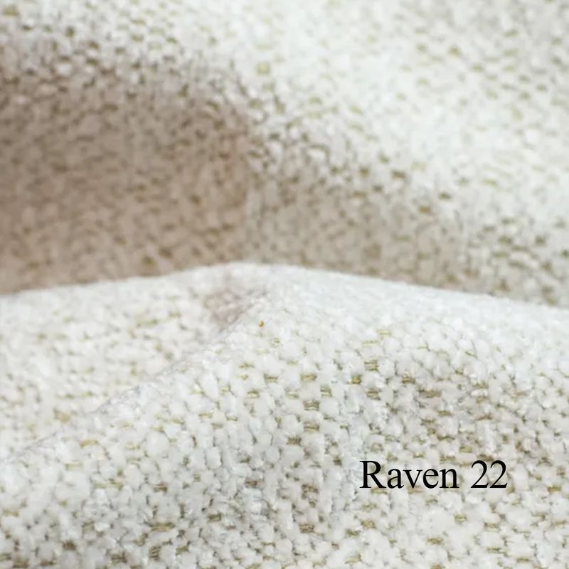 Vega 3-seter sjeselong sofa 220x132cm Raven tekstil
