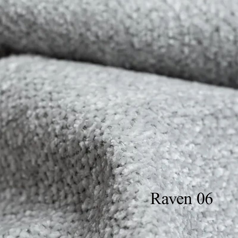 Vega 3-seter sjeselong sofa 220x132cm Raven tekstil