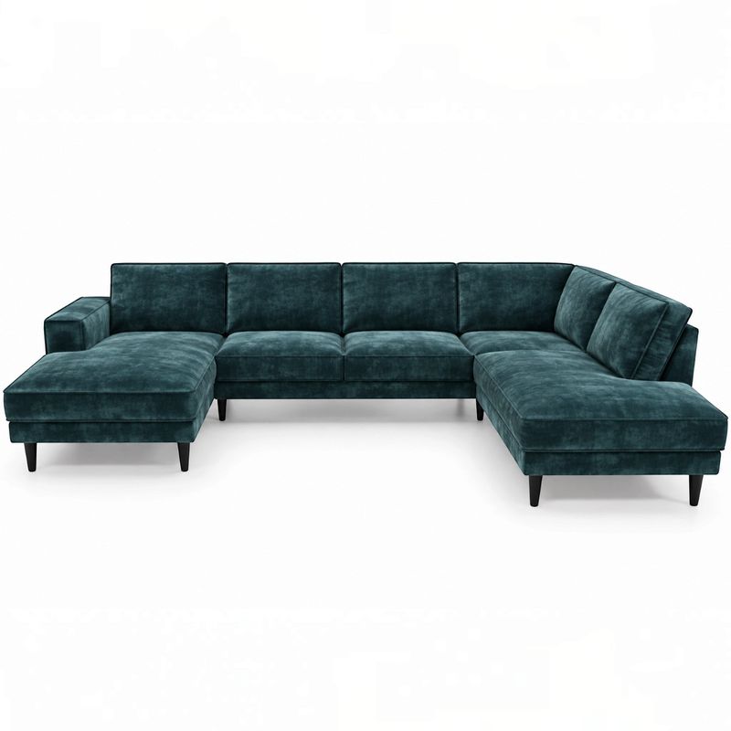 Brugge Stor U-sofa 344cmx210cm | Adore velur