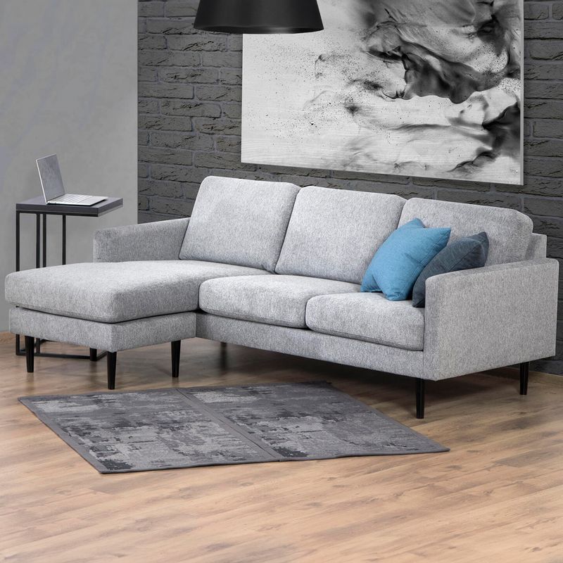 Ålesund sjeselongsofa Aragon GR-18 Wenge 205x141cm