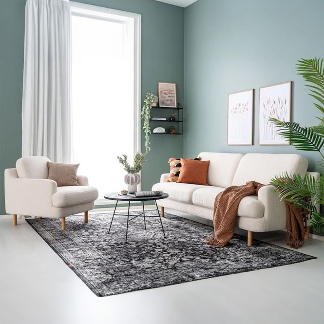 Hovedbilde Lara 3 seter sofa  | Bouclè tekstil | 219cm