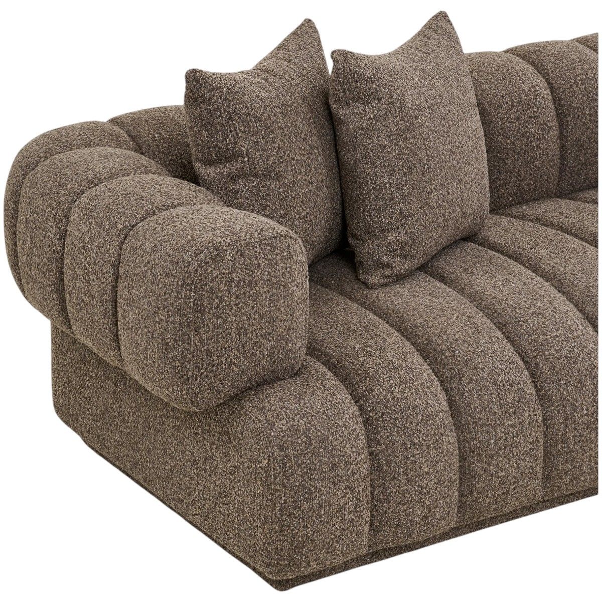 Aurora sofa 3-seter med sjeselong - brown | House Nordic 