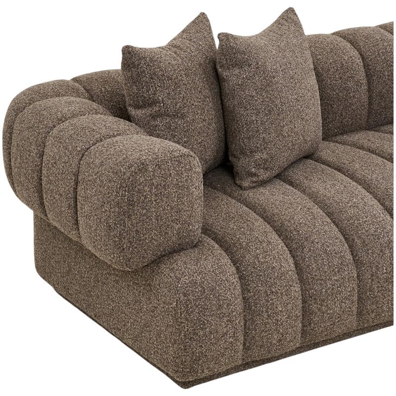 Aurora sofa 3-seter med sjeselong - brown | House Nordic 