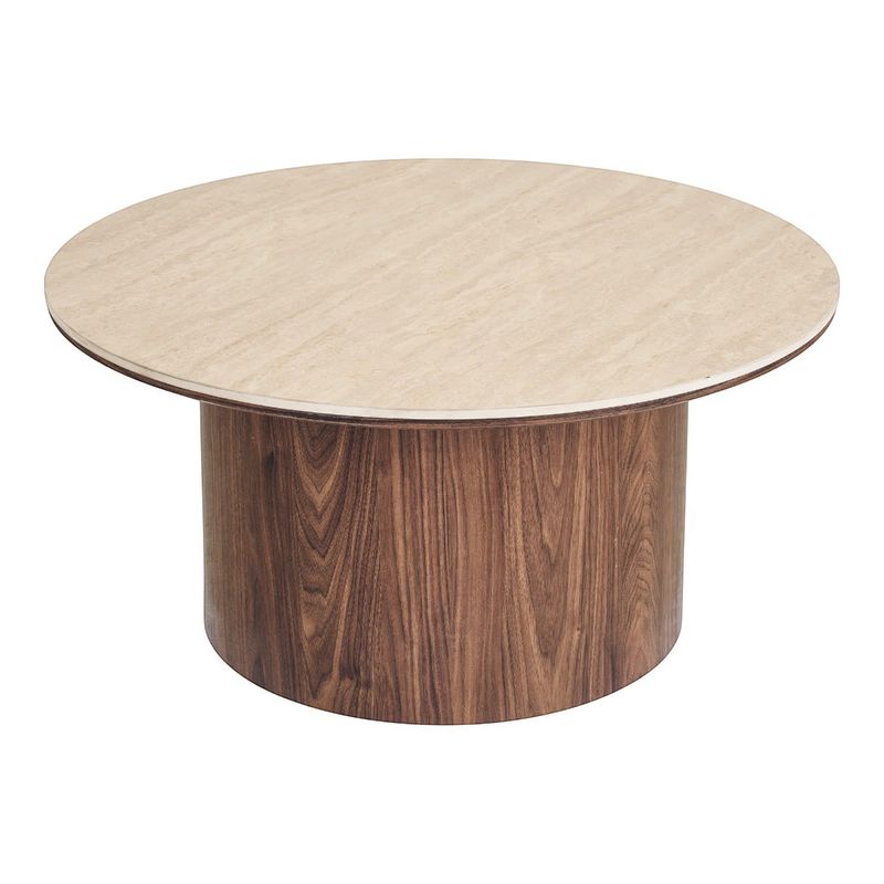 Delphi sofabord Ø80 cm | keramisk bordplate