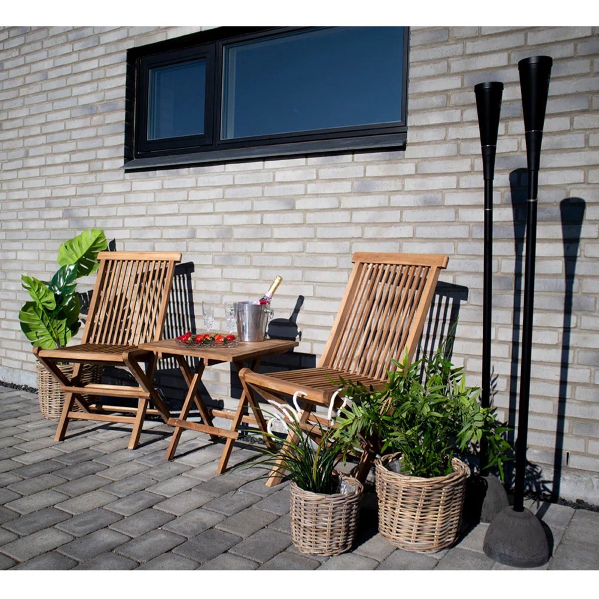 Bilbao Side Bord i Teak 50x50 | House Nordic
