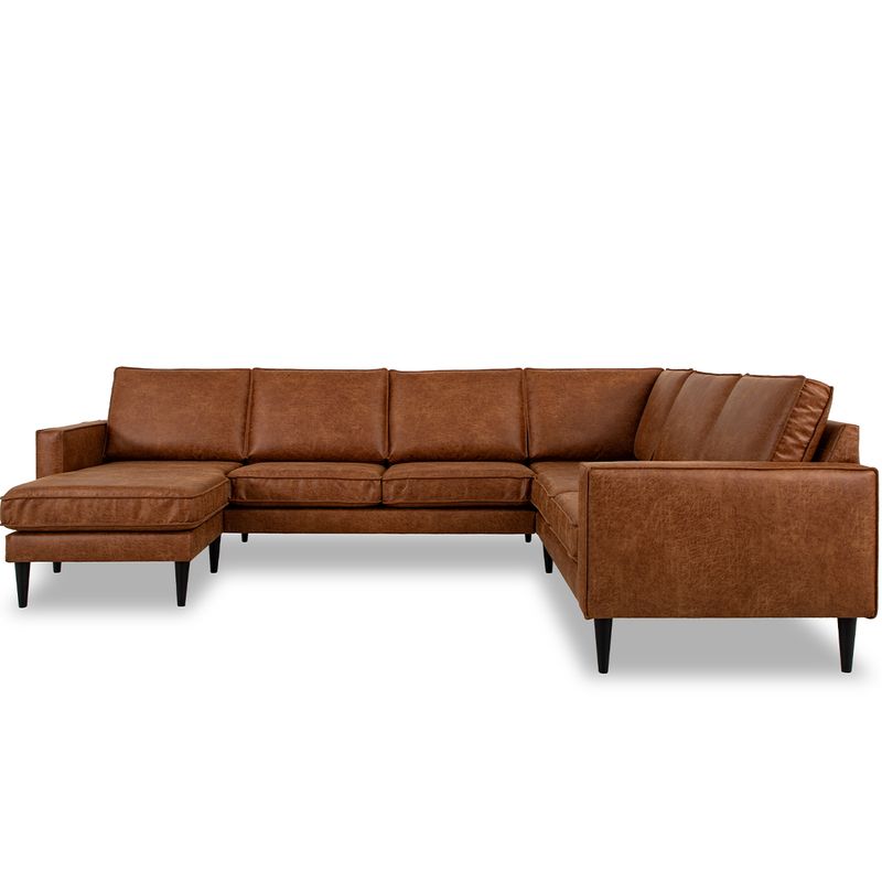 Austin Hjørnesofa 315x245cm Oppsett 4 Colorado ECO skinnsofa 